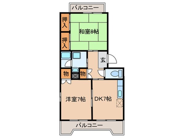 ドミ－ル１０５の物件間取画像